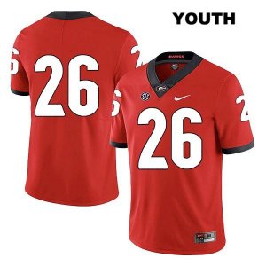 Youth Georgia Bulldogs NCAA #26 Patrick Burke Nike Stitched Red Legend Authentic No Name College Football Jersey BKZ8554MO